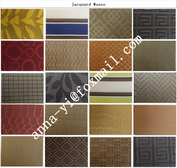 jacquard weave Textilene PVC coated mesh fabrics 0