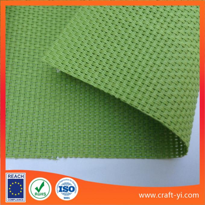Green Color Textilene Mesh Fabric 2x2 Weave Mesh Fabrics For Outdoor Chair 0