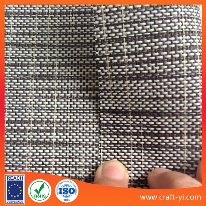 Outdoor Mesh Fabric For Furniture in white black mix color 1x1 weave 0