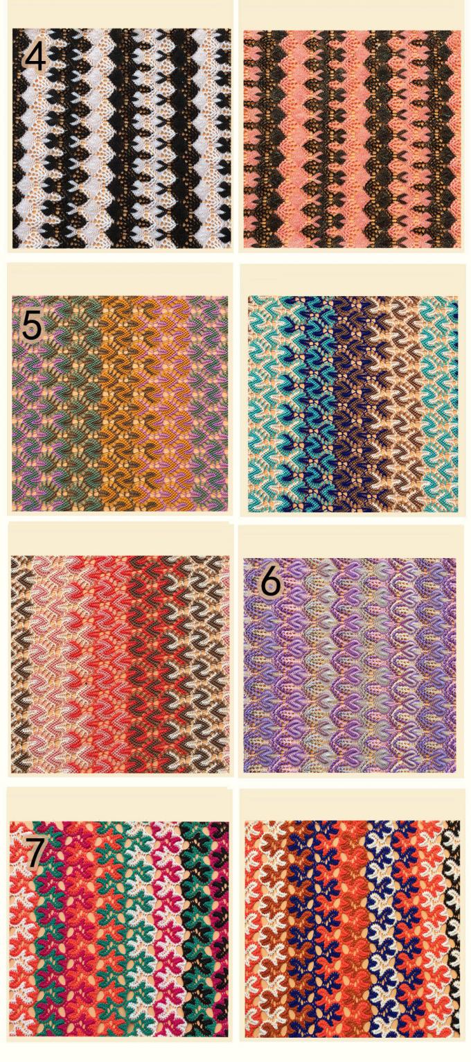 European and American fashion jacquard mesh fabric knitted polyester jacquard mesh fabric 1