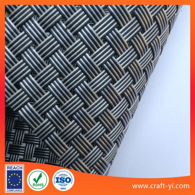 black clean 8X8 Textilene mesh weave fabric for outdoor furniture chair 0