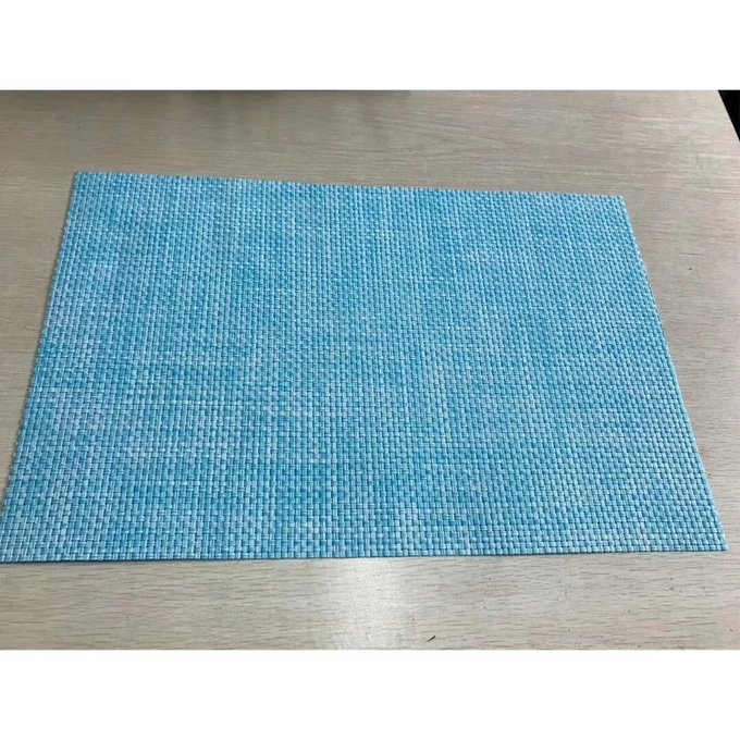 Light Blue Color Mix Textilene Material Mesh Fabric 4x4 Woven Fabrics 0